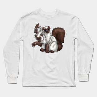 CerPURRus: Chocolate Lynx Point Long Sleeve T-Shirt